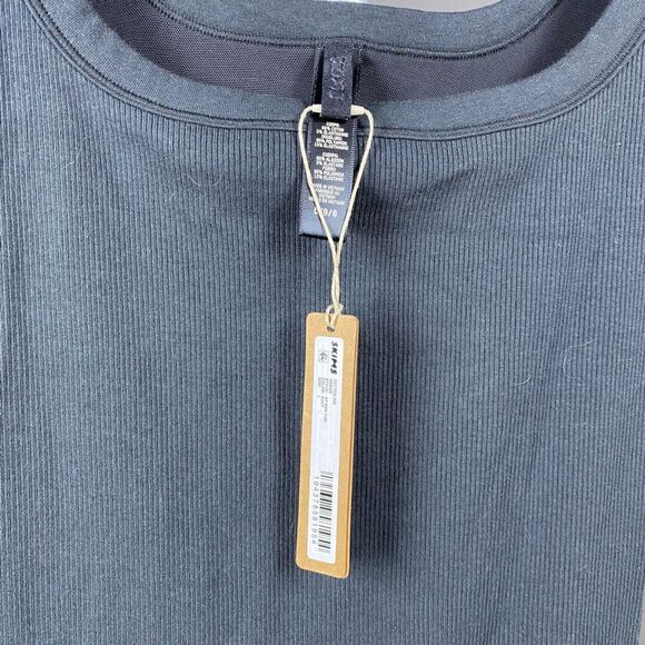 SKIMS Women’s Ribbed Sleeveless Romper Bodysuit Jumpsuit | Size L | Black | NWT - Picture 6 of 6